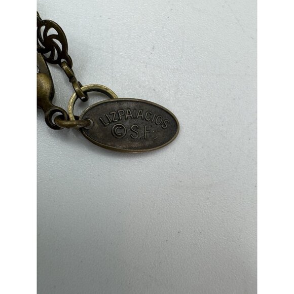 Liz Palacios Layered Necklace Crystal Beads Multi Strand Boho Vintage Jewelry - Picture 5 of 8